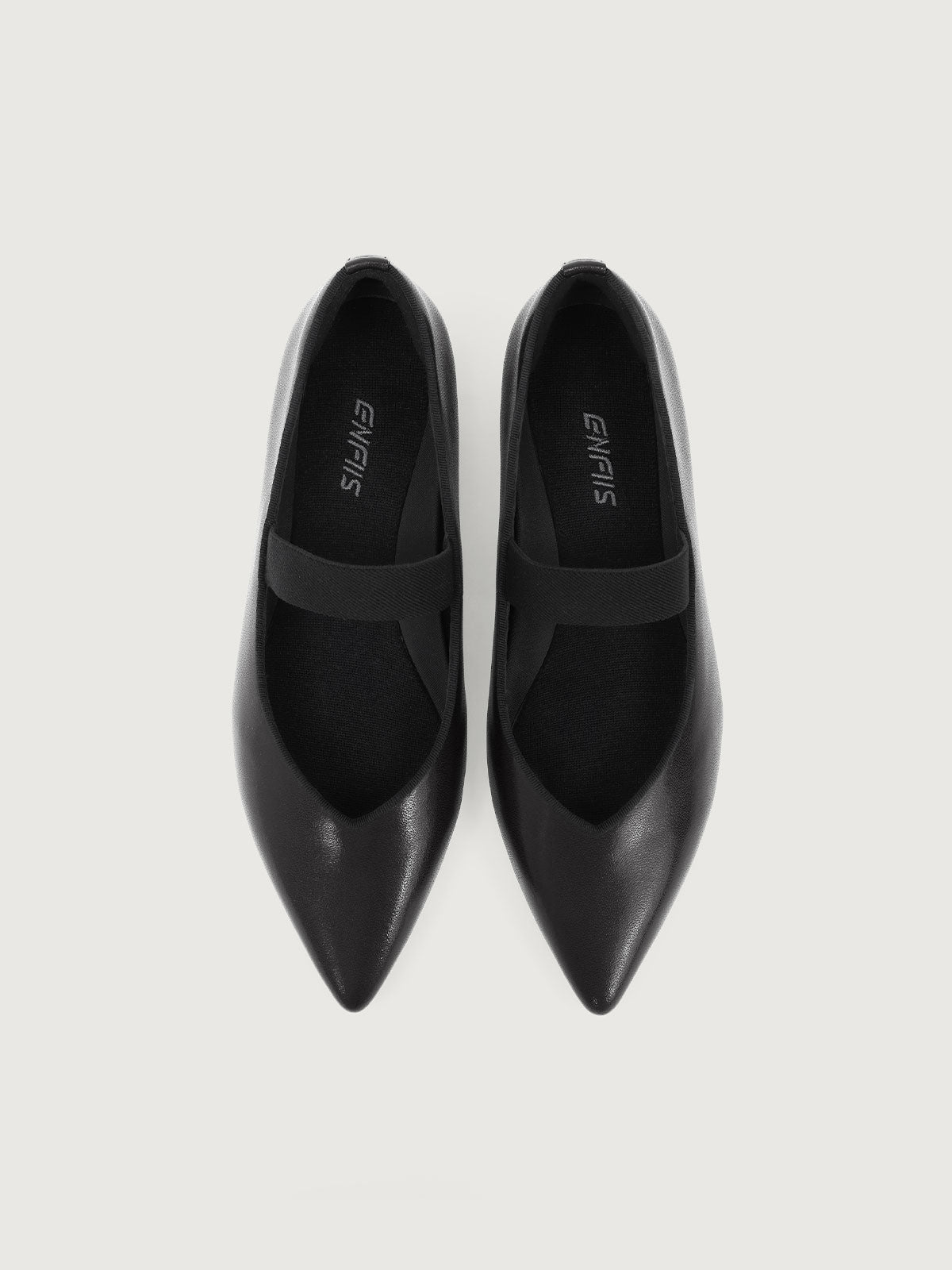 Black Sheepskin Pattern Vegan Leather Mary-Jane - Narrow